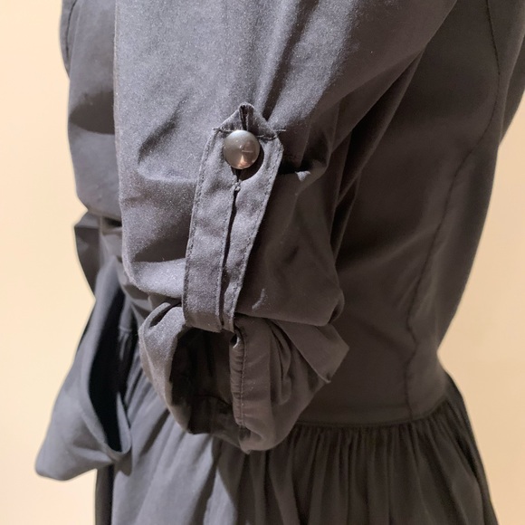 Robert Rodriguez shirt dress in black. Sz 2 - Picture 5 of 10